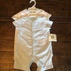 Little Me Baby Boy Two Piece Romper Set NWT